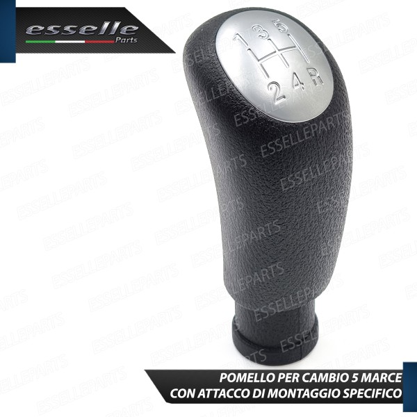 Pomello Leva Cambio Alfa Romeo 147 5 Marce Nero e Grigio Abs Specifico