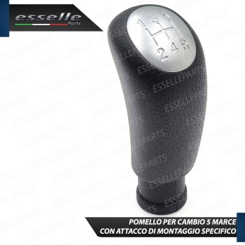 Pomello Leva Cambio Alfa Romeo 147 5 Marce Nero e Grigio Abs Specifico Pomello Leva Cambio Alfa Romeo 147 5 Marce Nero e Grigio Abs Specifico