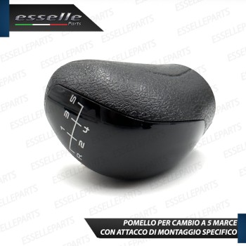 Pomello leva cambio a 5 marce Nero Lucido in ABS per Mercedes Viano W639 Restyling