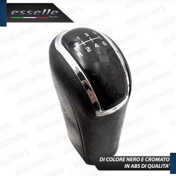 Pomello leva cambio a 6 marce Nero e Cromato in abs per Mercedes Classe A W168
