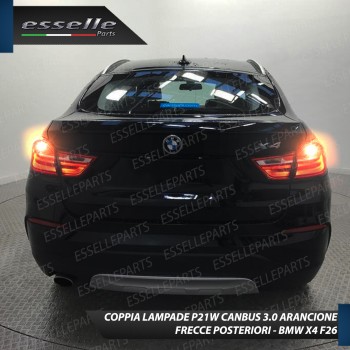 Coppia Frecce Posteriori P21W 24 LED Canbus 3.0 Per BMW X4 F26