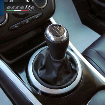 Pomello leva cambio a 5 marce Nero e Cromato in abs per Mazda 2 MK2