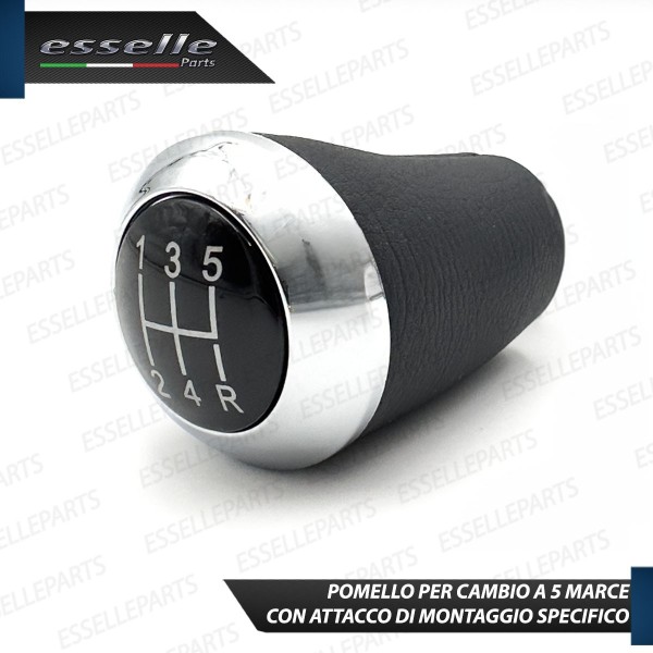 Pomello leva cambio a 5 marce Nero e Cromato in abs per Mazda 5 MK1