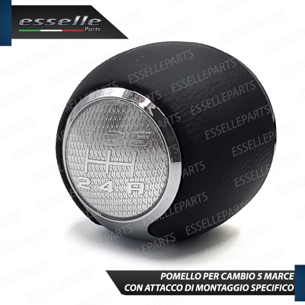 Pomello Leva Cambio Alfa Romeo Mito 5 Marce In Similpelle E Metallo Specifico