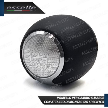 Pomello Leva Cambio Alfa Romeo Mito 5 Marce In Similpelle E Metallo Specifico