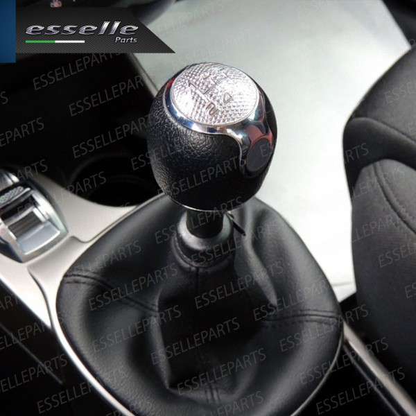 Pomello Leva Cambio Alfa Romeo Mito 5 Marce In Similpelle E Metallo Specifico
