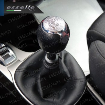 Pomello Leva Cambio Alfa Romeo Mito 5 Marce In Similpelle E Metallo Specifico