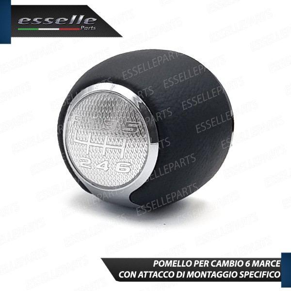Pomello Leva Cambio Alfa Romeo Mito 6 Marce In Similpelle E Metallo Specifico