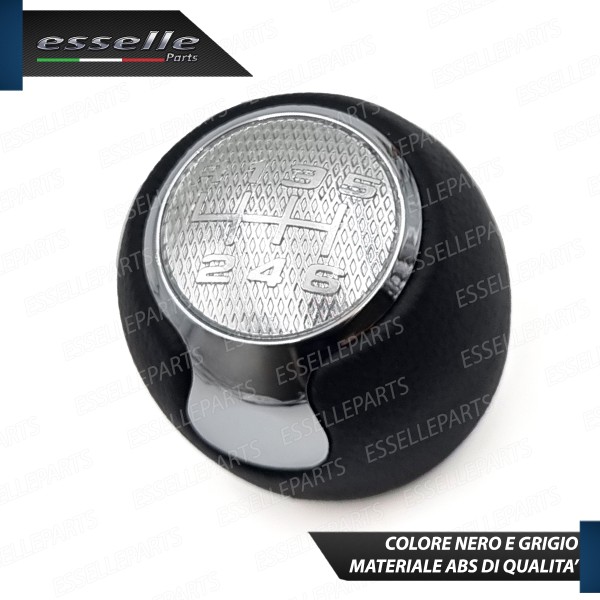 Pomello Leva Cambio Alfa Romeo Mito 6 Marce In Similpelle E Metallo Specifico