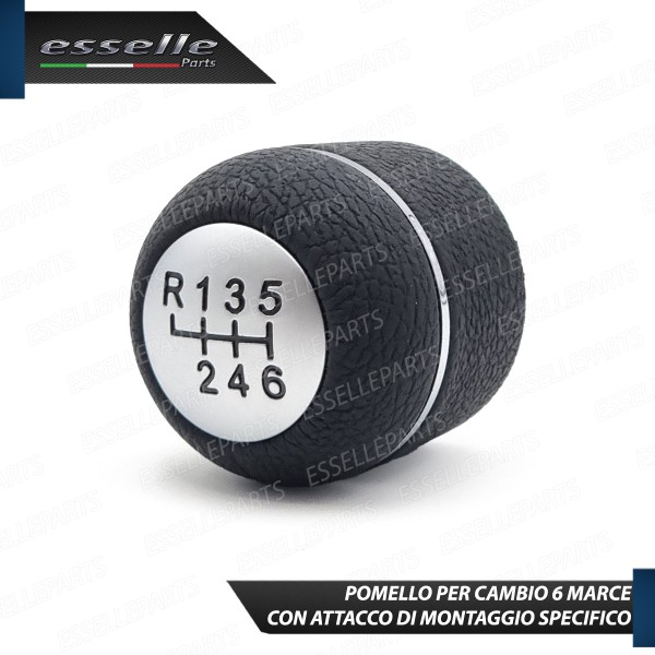 Pomello Leva Cambio Alfa Romeo 147 6 Marce In Similpelle Nero Specifico