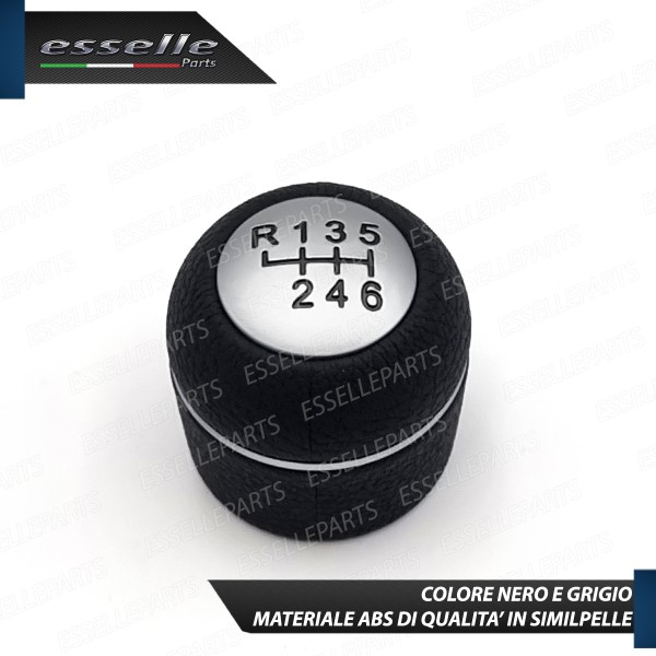 Pomello Leva Cambio Alfa Romeo 147 6 Marce In Similpelle Nero Specifico