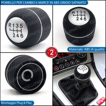 Pomello Leva Cambio Alfa Romeo Brera 6 Marce In Similpelle Nero Specifico Pomello Leva Cambio Alfa Romeo Brera 6 Marce In Similpelle Nero Specifico