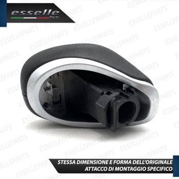 Pomello leva cambio a 6 marce Nero e Grigio in abs per Hyundai IX20