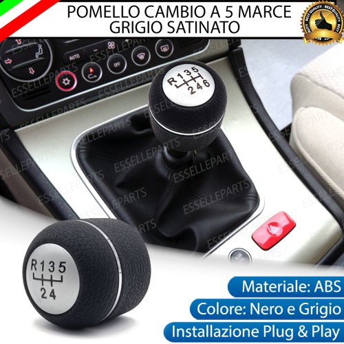 Pomello Leva Cambio Alfa Romeo 156 Restyling 5 Marce In Similpelle Nero Specifico