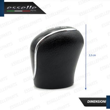 Pomello leva cambio a 6 marce Nero e Cromato in abs per Hyundai IX35 Pre-Restyling Pomello leva cambio a 6 marce Nero e Cromato in abs per Hyundai IX35 Pre-Restyling