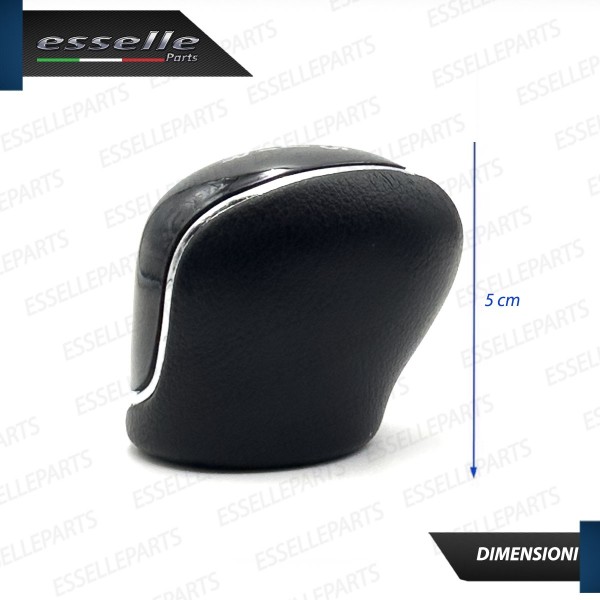 Pomello leva cambio a 5 marce Nero e Cromato in abs per Ford C-Max MK1