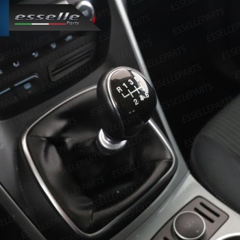 Pomello leva cambio a 6 marce Nero e Cromato in abs per Ford C-Max MK1