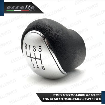 Pomello leva cambio a 6 marce Nero e Grigio in abs per Ford C-Max MK1