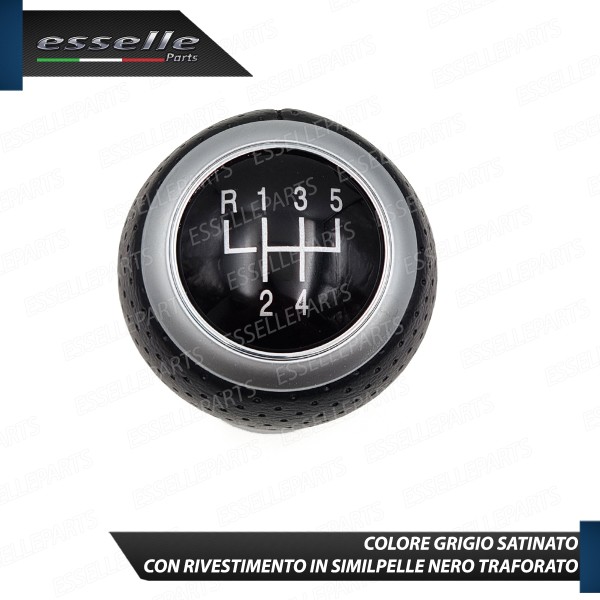 Pomello Leva Cambio Audi A6 C6 + Avant Dal 2009 5 Marce In Similpelle Traforato