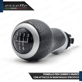 Pomello Leva Cambio Audi A6 C6 + Avant Fino al 2008 5 Marce In Similpelle Traforato Pomello Leva Cambio Audi A6 C6 + Avant Fino al 2008 5 Marce In Similpelle Traforato