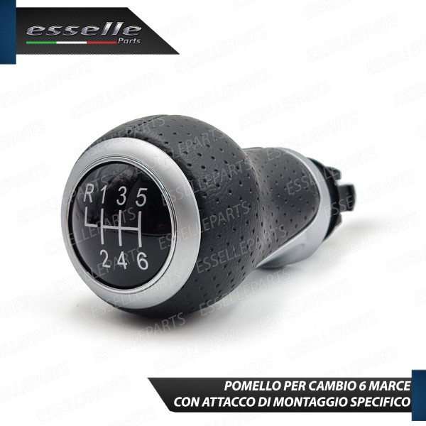 Pomello Leva Cambio Audi A6 C6 + Avant Dal 2009 6 Marce In Similpelle Traforato