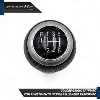 Pomello Leva Cambio Audi A6 C6 + Avant Dal 2009 6 Marce In Similpelle Traforato Pomello Leva Cambio Audi A6 C6 + Avant Dal 2009 6 Marce In Similpelle Traforato
