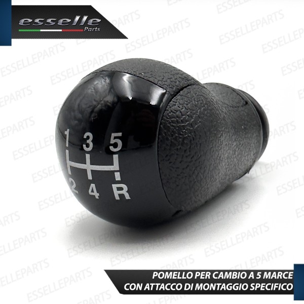 Pomello leva cambio a 5 marce Nero Lucido in abs per Ford C-Max MK1