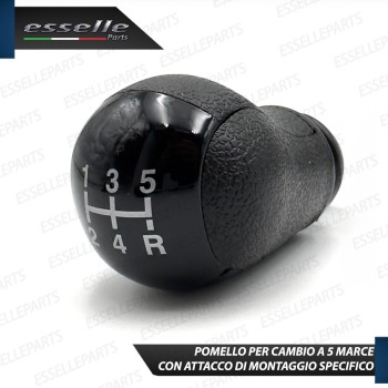 Pomello leva cambio a 5 marce Nero Lucido in abs per Ford C-Max MK1