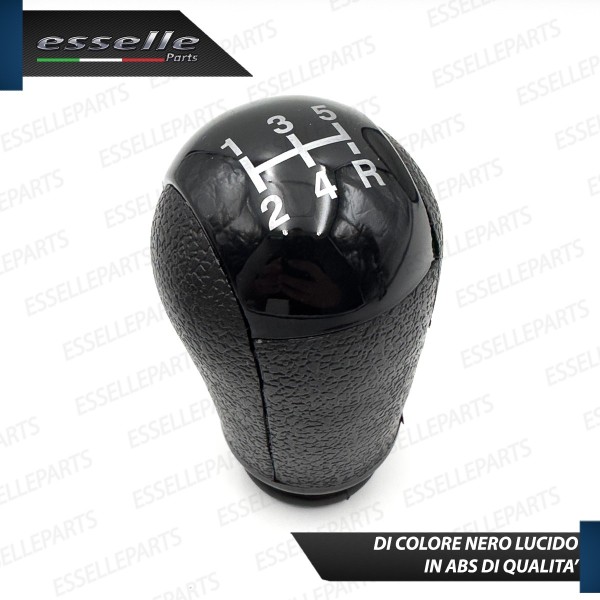 Pomello leva cambio a 5 marce Nero Lucido in abs per Ford C-Max MK1