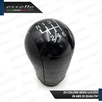 Pomello leva cambio a 6 marce Nero Lucido in abs per Ford C-Max MK1