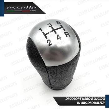 Pomello leva cambio a 5 marce Nero e Grigio in abs per Ford C-Max MK1