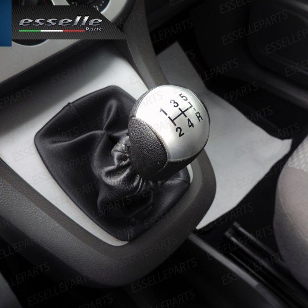 Pomello leva cambio a 5 marce Nero e Grigio in abs per Ford C-Max MK1