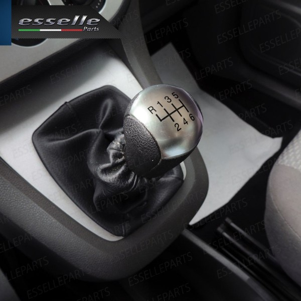 Pomello leva cambio a 6 marce Nero e Grigio in abs per Ford C-Max MK1