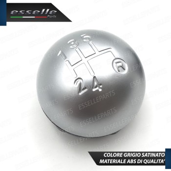 Pomello Leva Cambio Abarth 500 595 695 5 Marce Grigio Satinato Abs Specifico