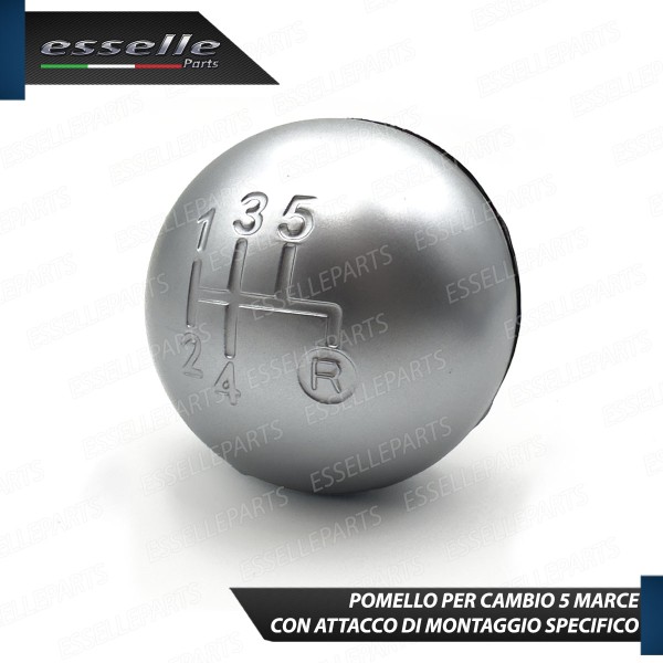 Pomello Leva Cambio Abarth 500 595 695 5 Marce Grigio Satinato Abs Specifico
