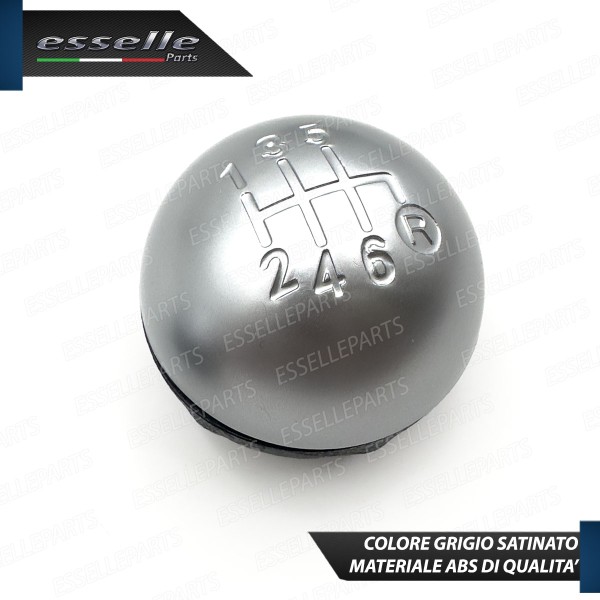 Pomello Leva Cambio Abarth 500 595 695 6 Marce Grigio Satinato Abs Specifico