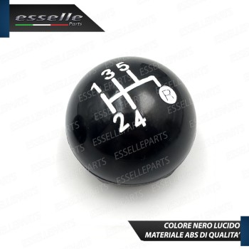 Pomello Leva Cambio Fiat 500 5 Marce Nero Lucido Abs Specifico