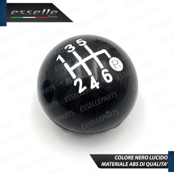 Pomello Leva Cambio Fiat 500 6 Marce Nero Lucido Abs Specifico