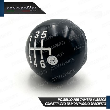 Pomello Leva Cambio Fiat 500 6 Marce Nero Lucido Abs Specifico
