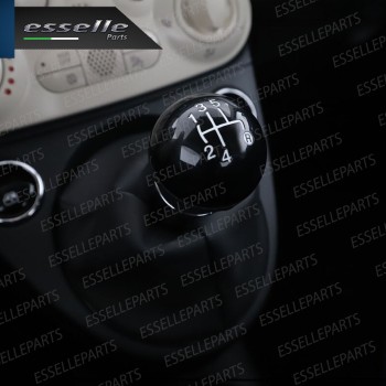 Pomello Leva Cambio Abarth 500 595 695 5 Marce Nero Lucido Abs Specifico