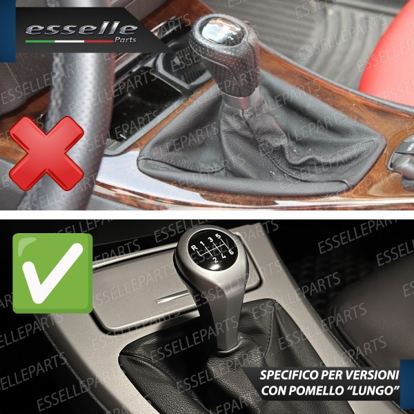 Pomello Leva Cambio Bmw Serie 5 E60 E61 Fino Al 03/2007 6 Marce Grigio Satinato