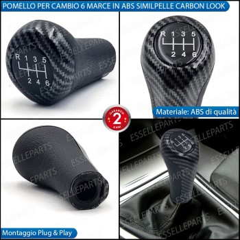 Pomello Leva Cambio Bmw X1 E84 6 Marce Carbon look Similpelle Nero Pomello Leva Cambio Bmw X1 E84 6 Marce Carbon look Similpelle Nero