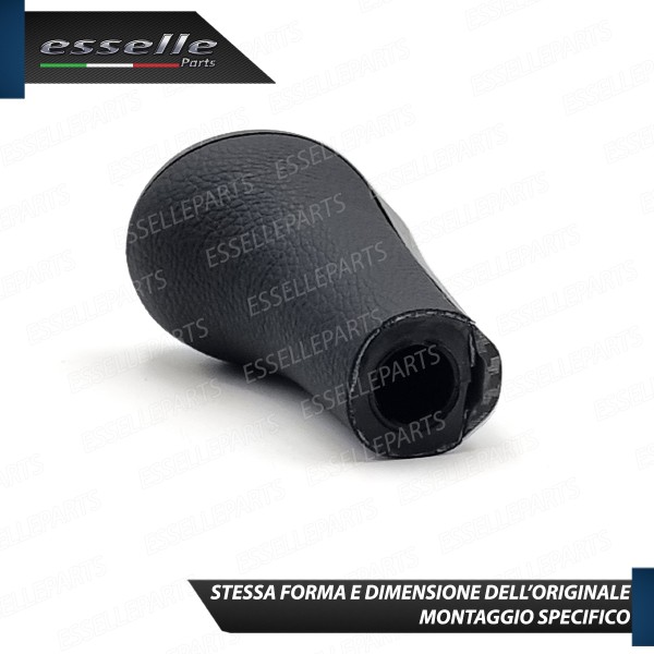Pomello Leva Cambio Bmw X1 E84 6 Marce Carbon look Similpelle Nero