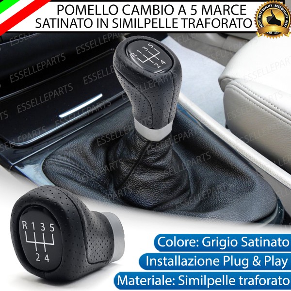 Pomello Leva Cambio Bmw Serie 1 Dal 03/2007 5 Marce Satinato Similpelle