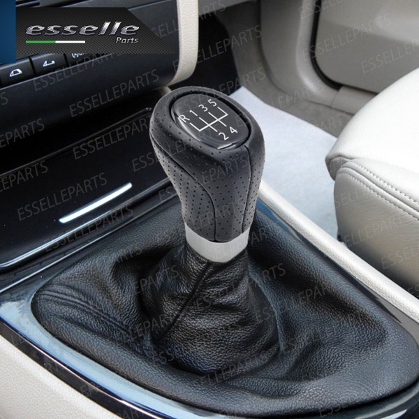Pomello Leva Cambio Bmw Serie 1 Dal 03/2007 5 Marce Satinato Similpelle