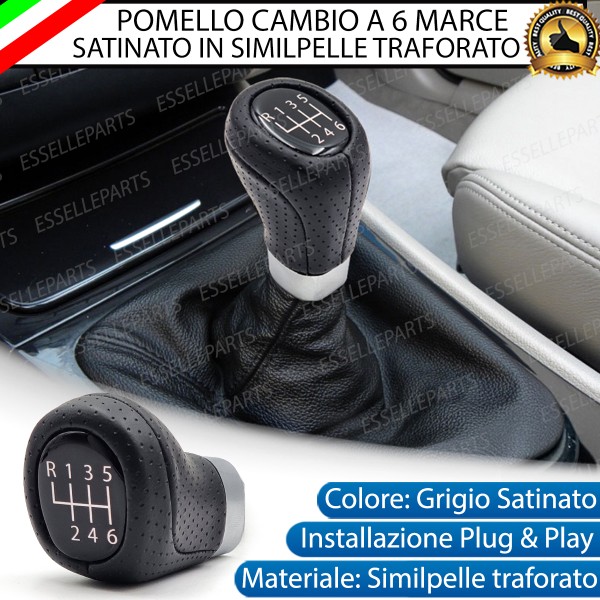Pomello Leva Cambio Bmw Serie 1 Dal 03/2007 6 Marce Satinato Similpelle