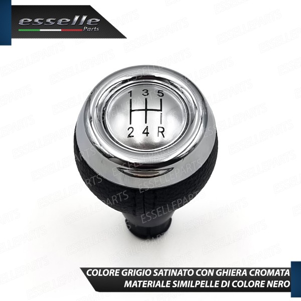 Pomello Leva Cambio Mini Clubman R55 5 Marce Satinato cromato Similpelle