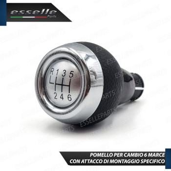 Pomello Leva Cambio Mini Clubman R55 6 Marce Satinato cromato Similpelle
