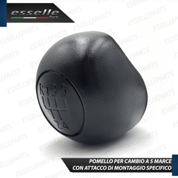Pomello leva cambio a 5 marce Nero in abs per Peugeot Boxer MK2