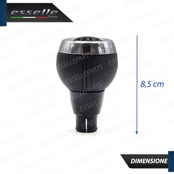 Pomello Leva Cambio Mini Countryman R60 5 Marce Nero,  cromato Similpelle Pomello Leva Cambio Mini Countryman R60 5 Marce Nero,  cromato Similpelle